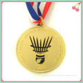 Engrave Zinc Alloy Sports Medal With Ribbon And Customer Logo